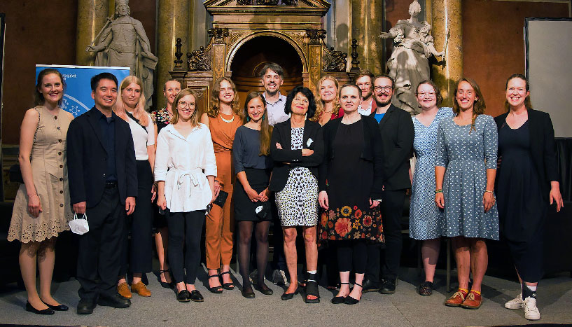 Gruppenbild Emeritierungsfeier Christiane Spiel im Großen Festsaal der Universität Wien