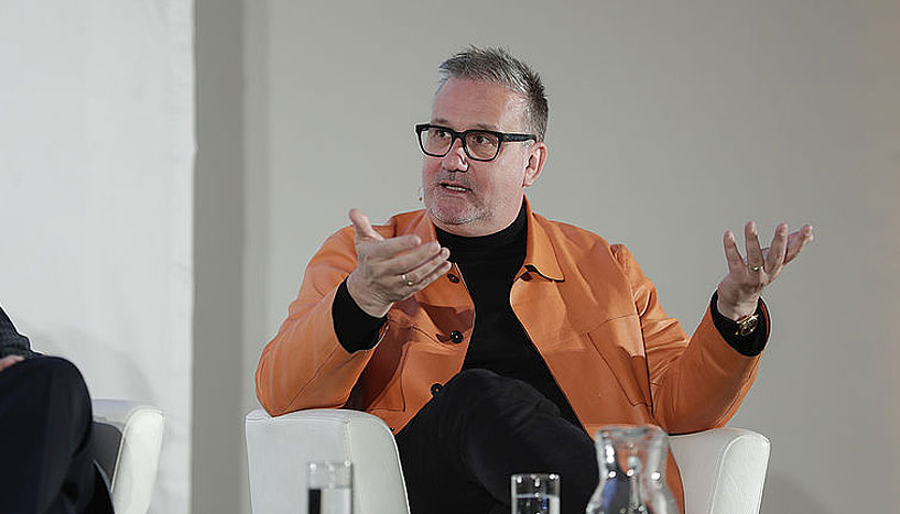 Helmut Leder am Podiums des Science Talk im Bundesministerium für Bildung, Wissenschaft und Forschung 